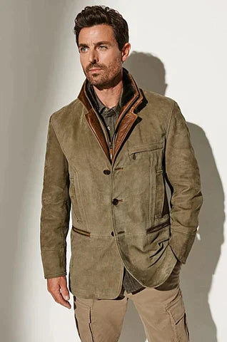 Lucas - Chaqueta vintage de otoño para hombre