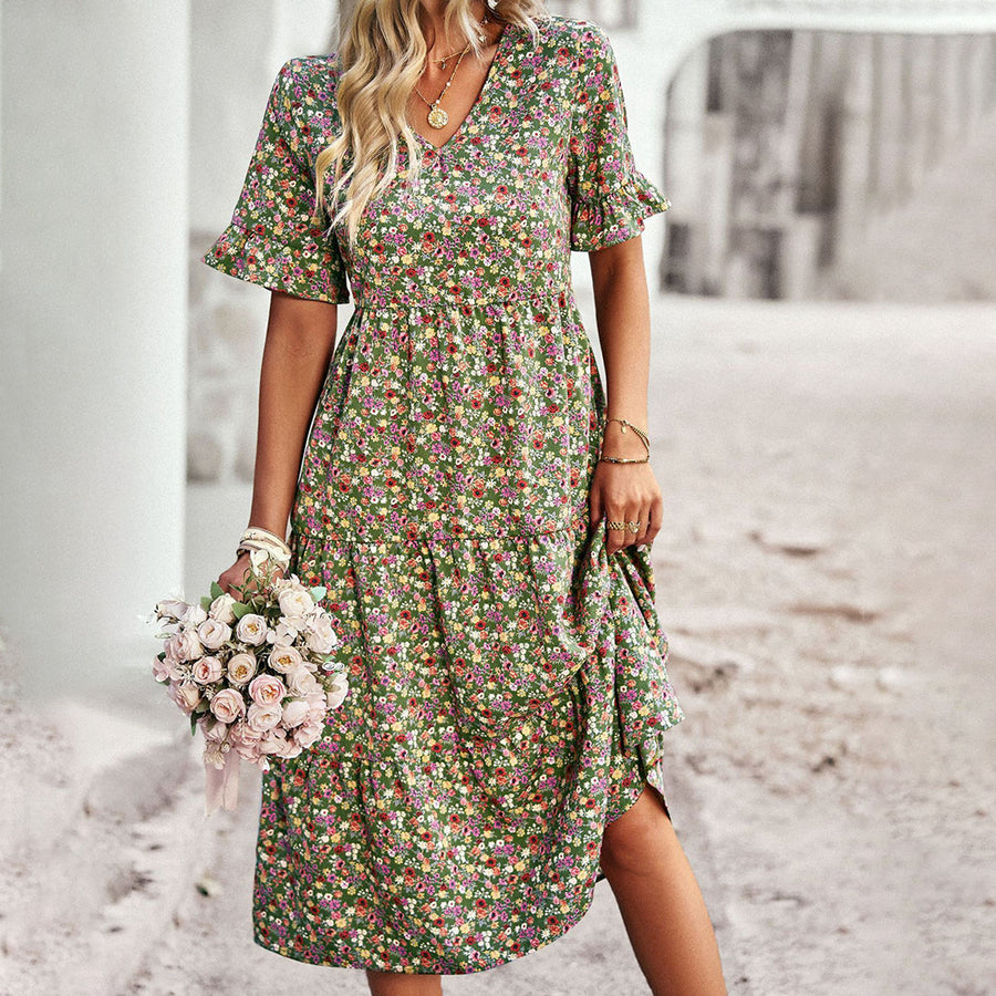 EMERY - Vestido midi floral