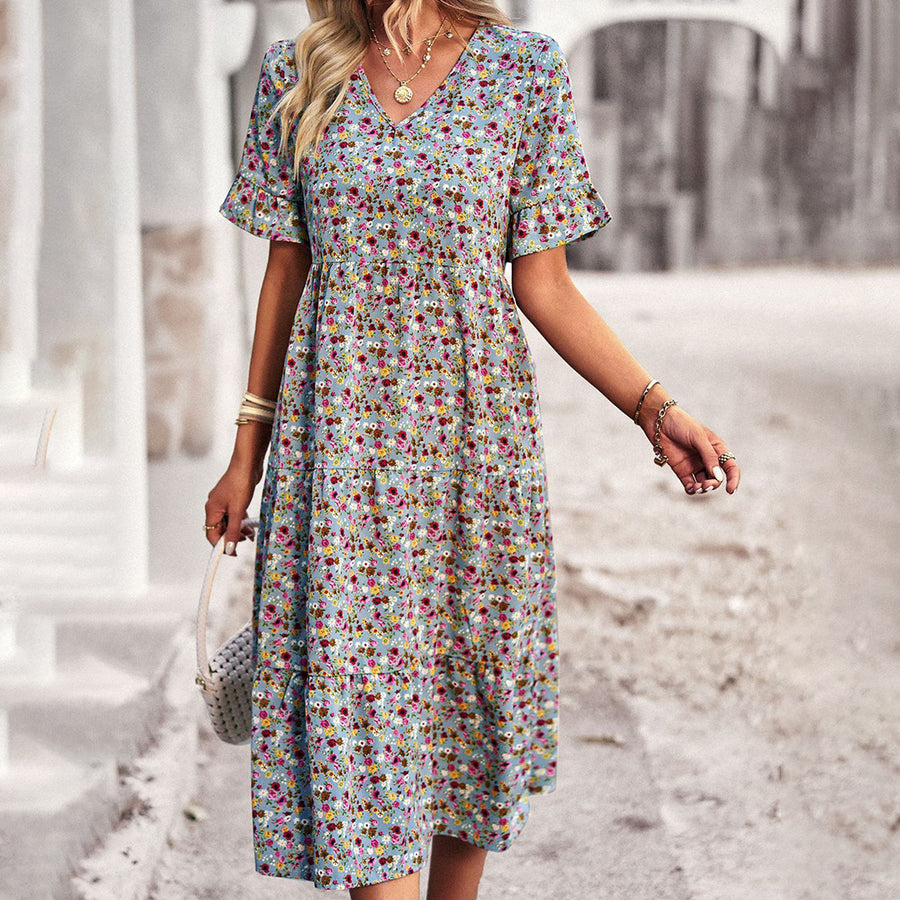 EMERY - Vestido midi floral