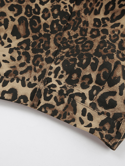 Vaqueros de leopardo para mujer