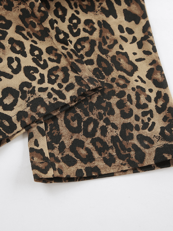 Vaqueros de leopardo para mujer