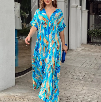 Vestido midi de colores