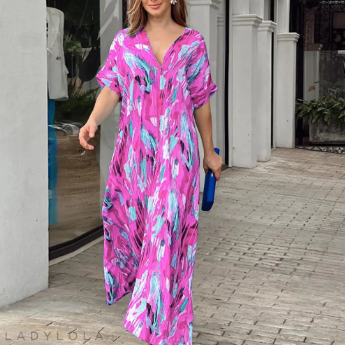 Vestido midi de colores