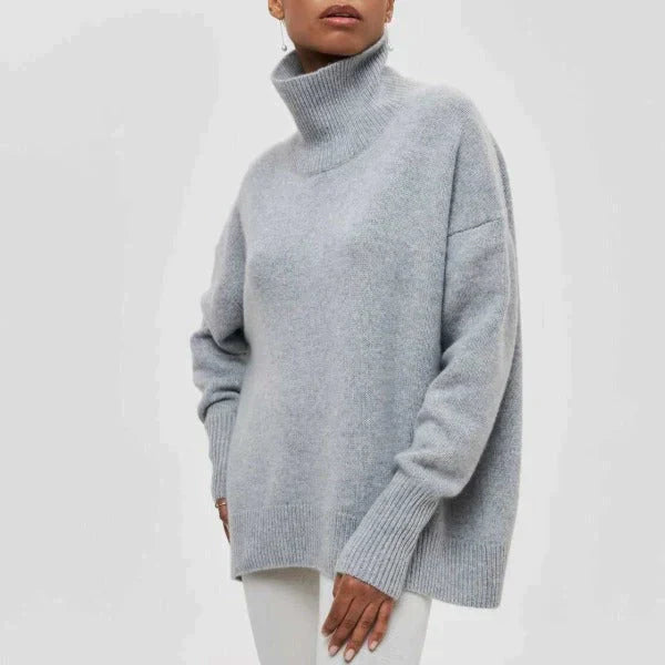 Jersey oversize de algodón con cuello vuelto Amélie